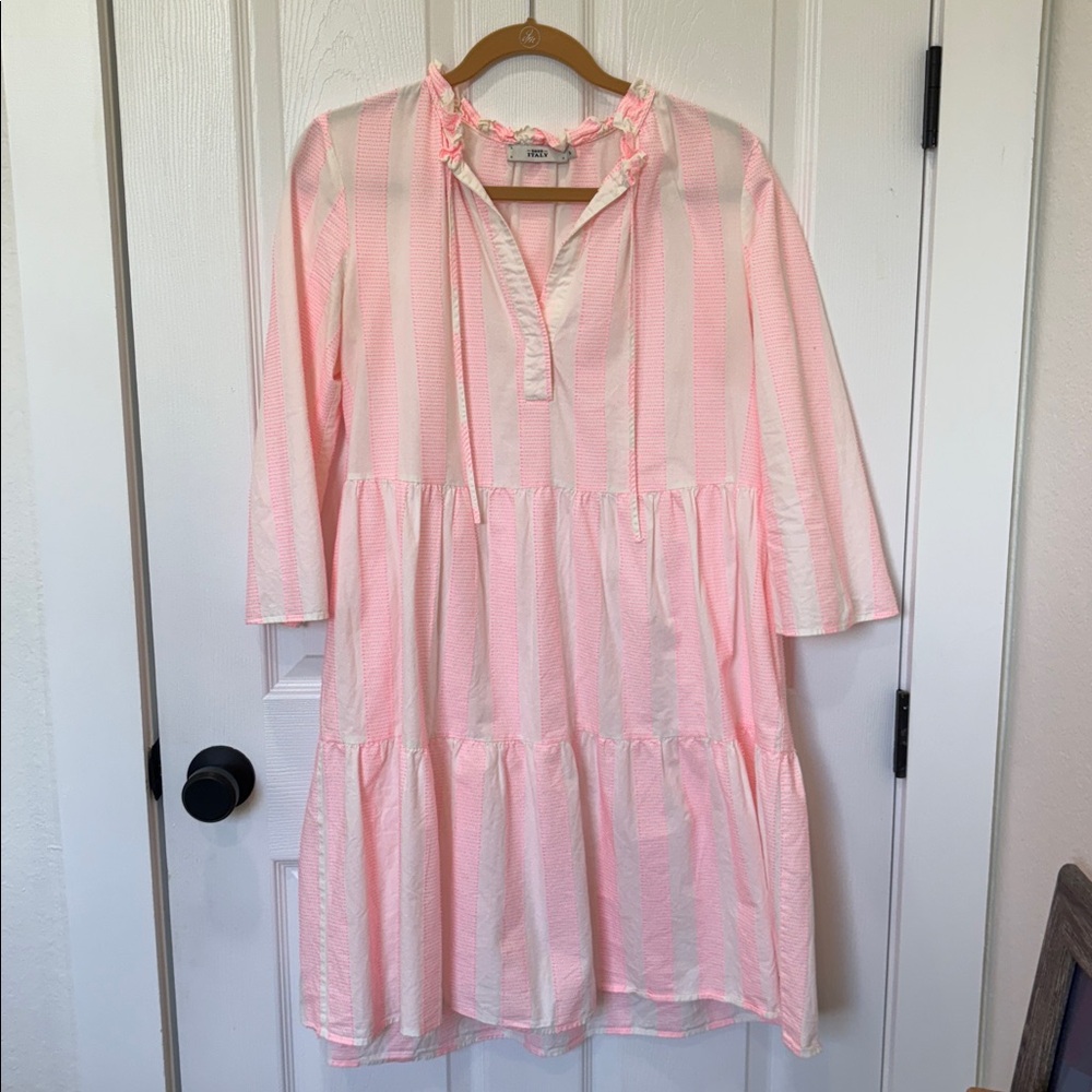 0039 Italy Milly - Pink Striped Dress